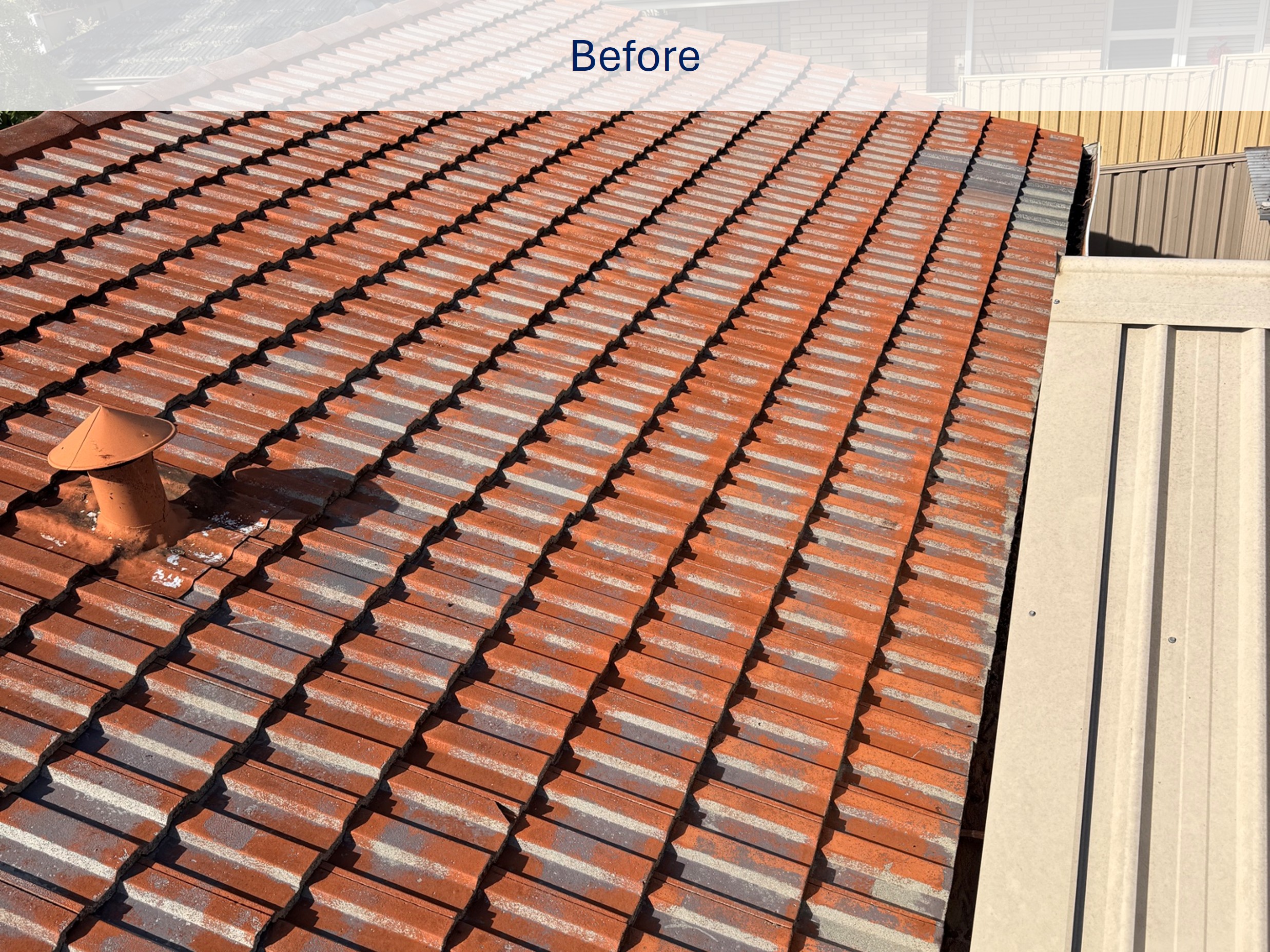 Roof before painting