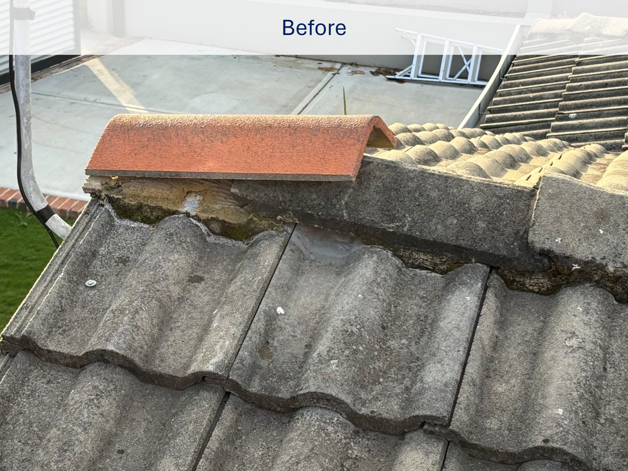 Loose ridge tile