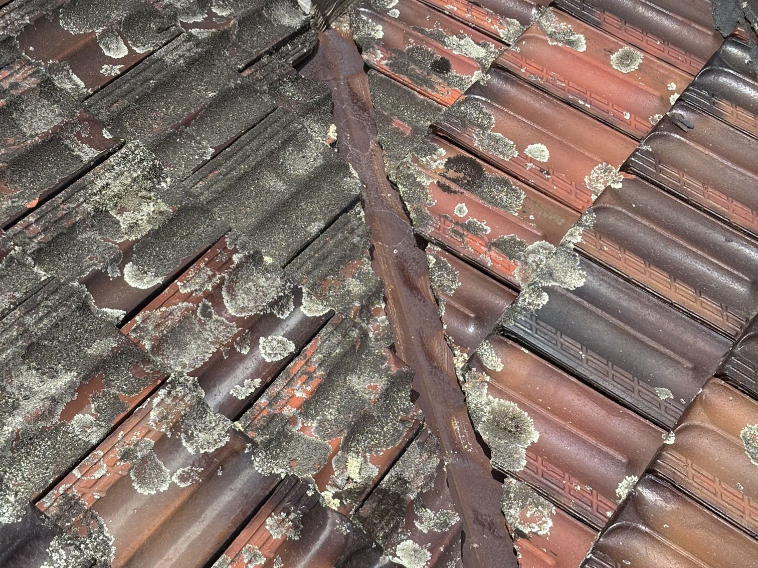 Rusted roof valley